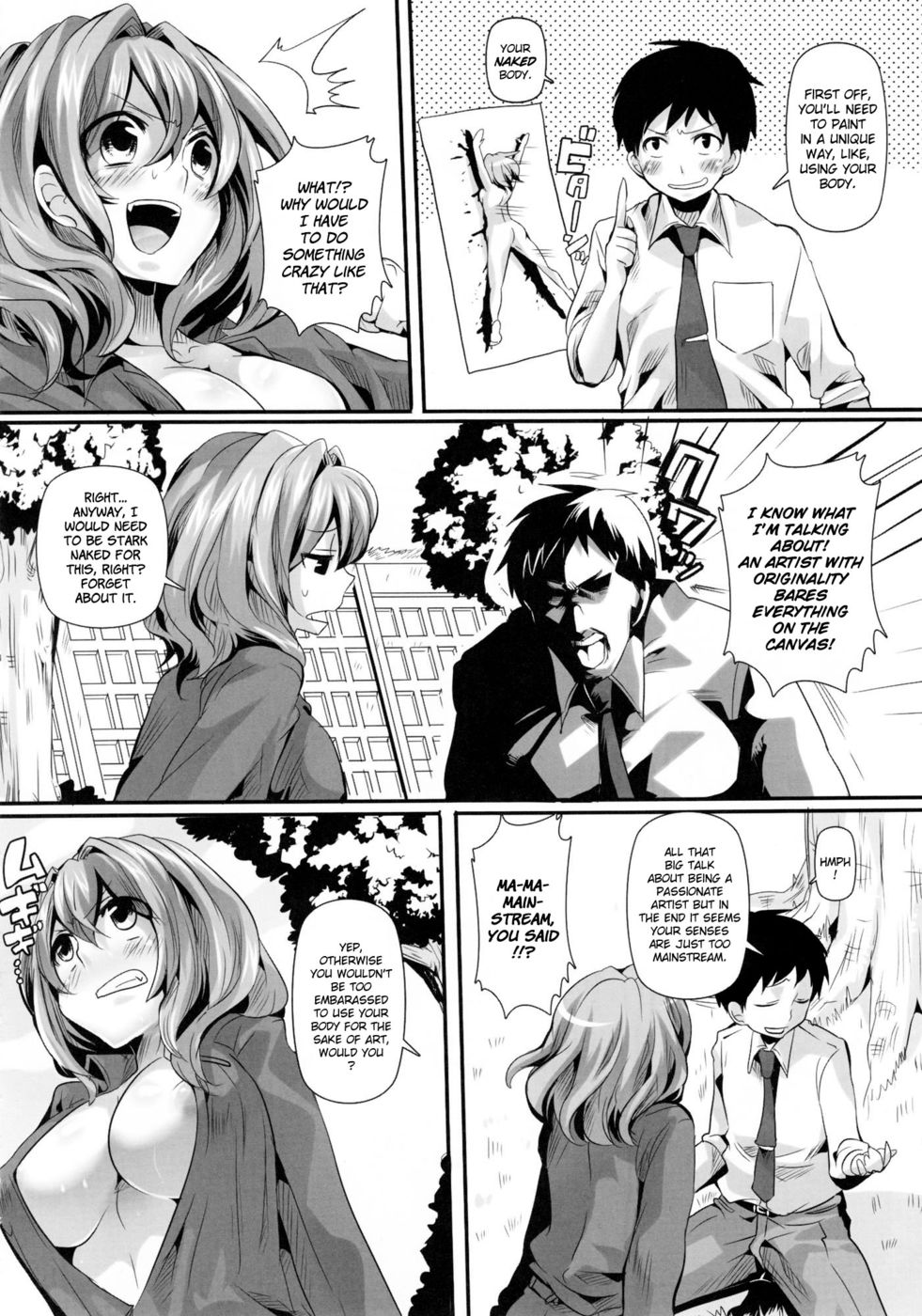 Hentai Manga Comic-Ahegao Sex-Sketching Encounter-Read-5